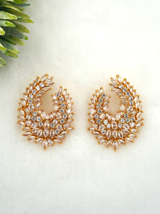 GOLD KIARA ZIRCONIA EARRINGS