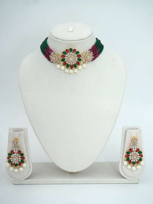 MULTICOLOR LEONA CHOKER SET