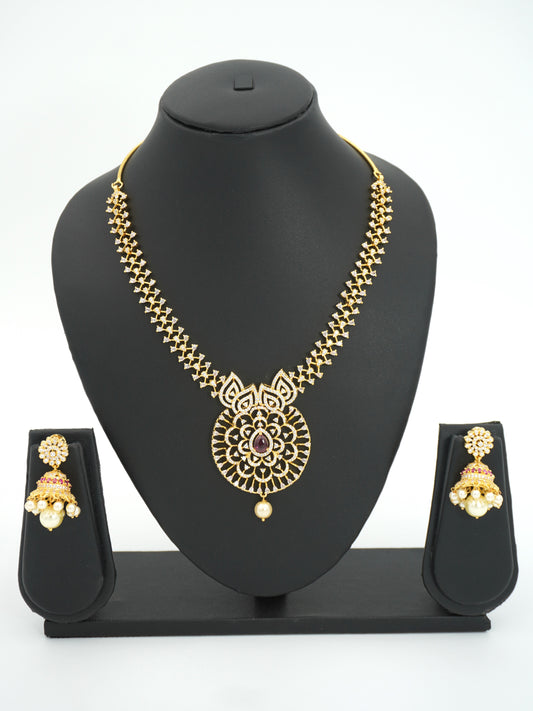 RUBY MADHURI NECKALCE SET