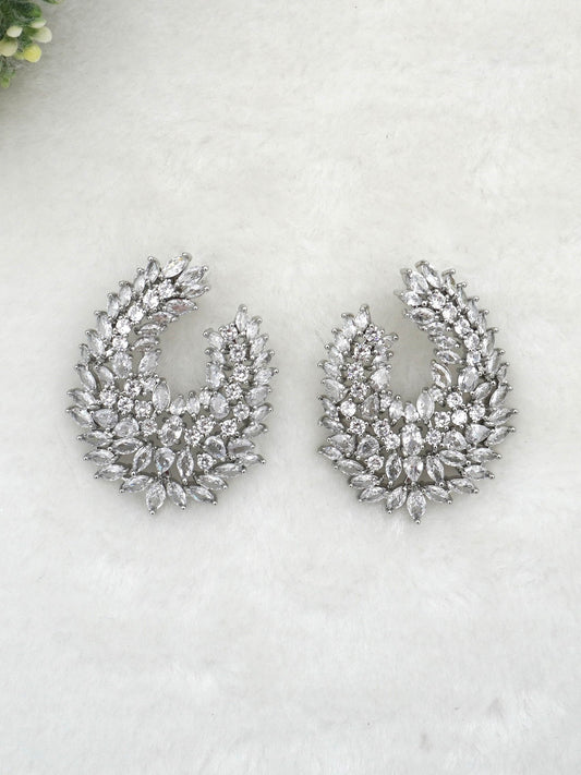 SILVER KIARA ZIRCONIA EARRINGS