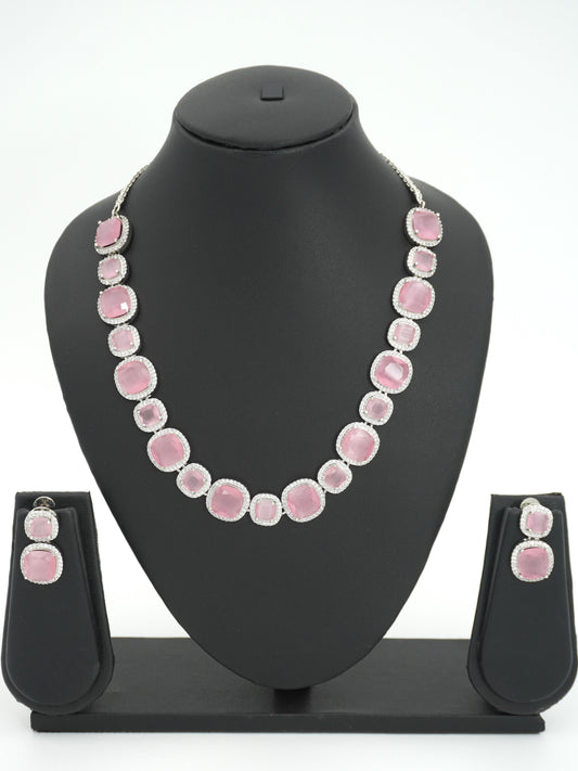 PINK HILDA NECKLACE SET