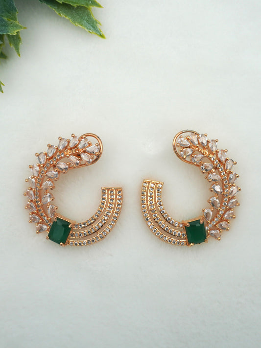 GREEN MILA ZIRCONIA EARRINGS