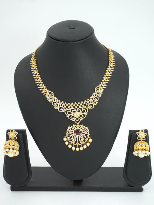 RUBY KAVERI NECKLACE SET