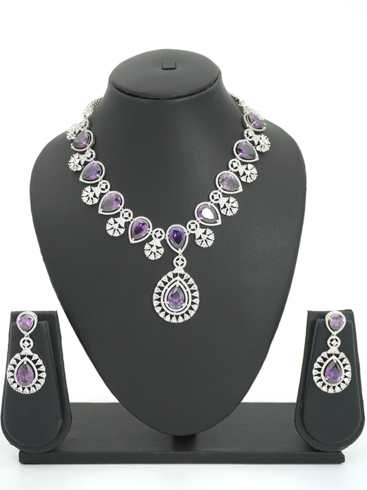 PURPLE HEIDI NECKLACE SET