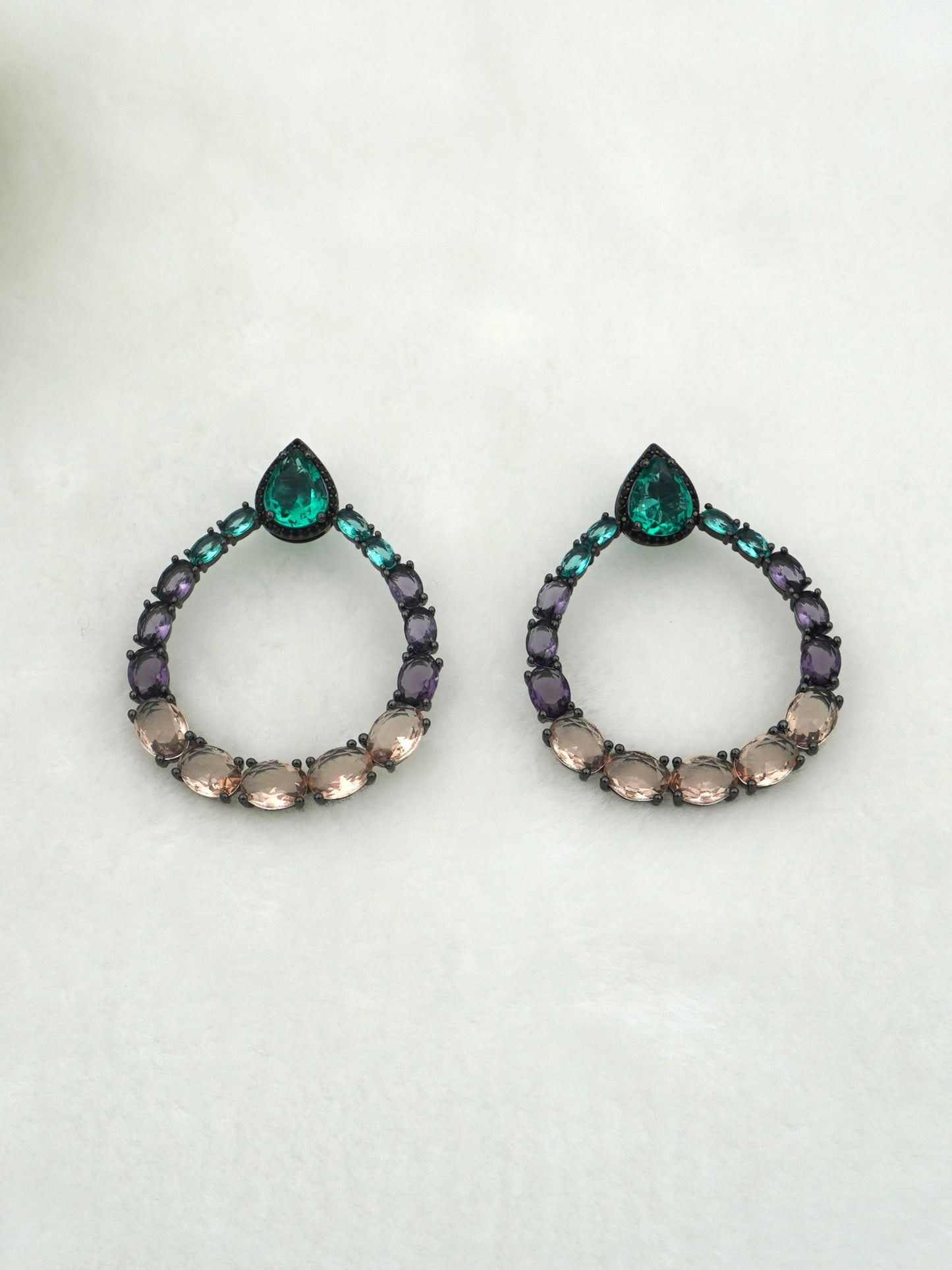 MULTICOLOR FIONA ZIRCONIA EARRINGS