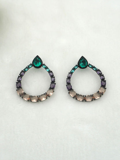 MULTICOLOR FIONA ZIRCONIA EARRINGS