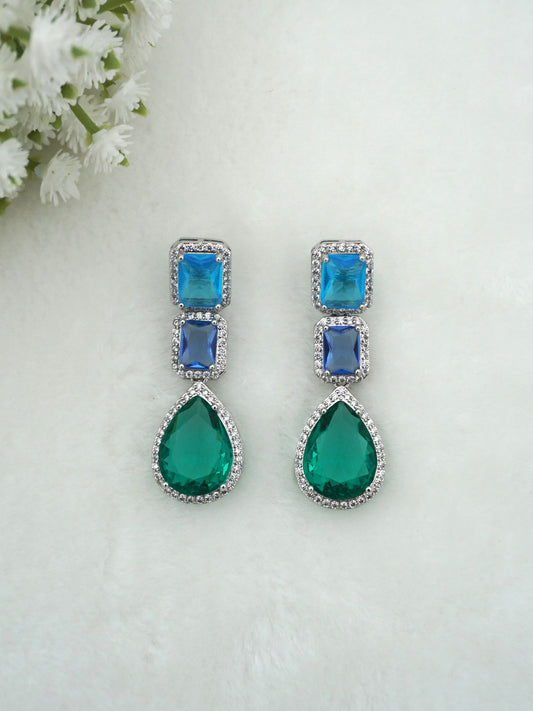 MULTICOLOR CLARKE ZIRCONIA EARRINGS