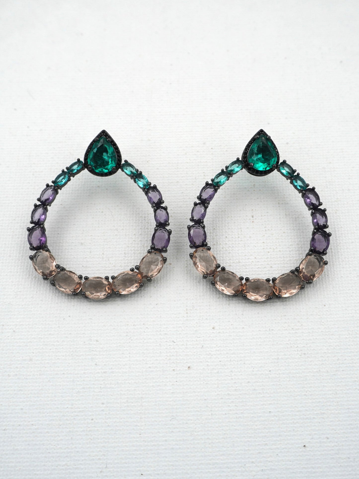 MULTICOLOR FIONA ZIRCONIA EARRINGS