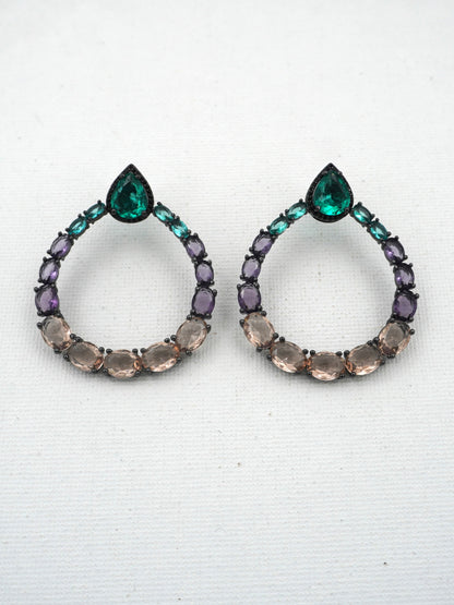 MULTICOLOR FIONA ZIRCONIA EARRINGS