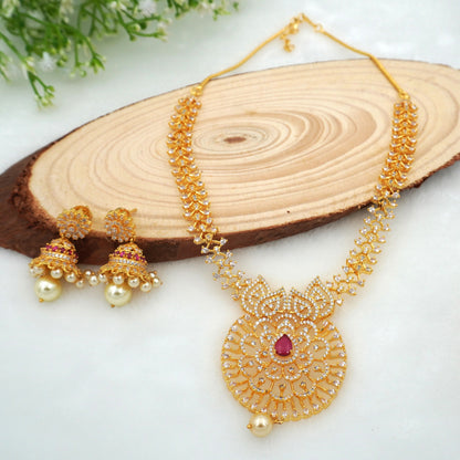 RUBY MADHURI NECKALCE SET