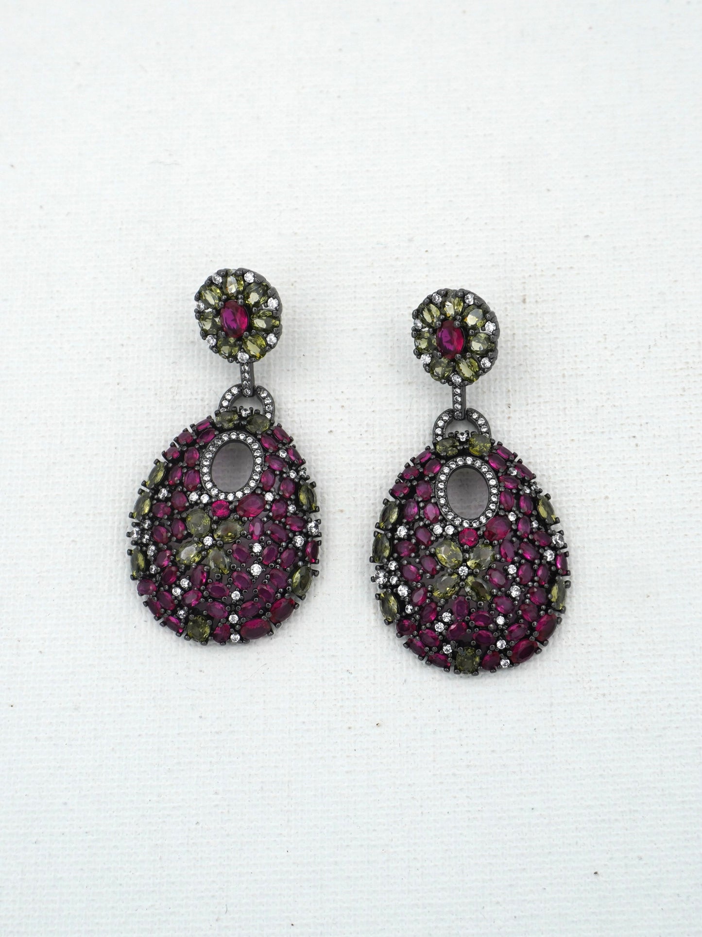 MULTICOLOR HOPE ZIRCONIA EARRINGS