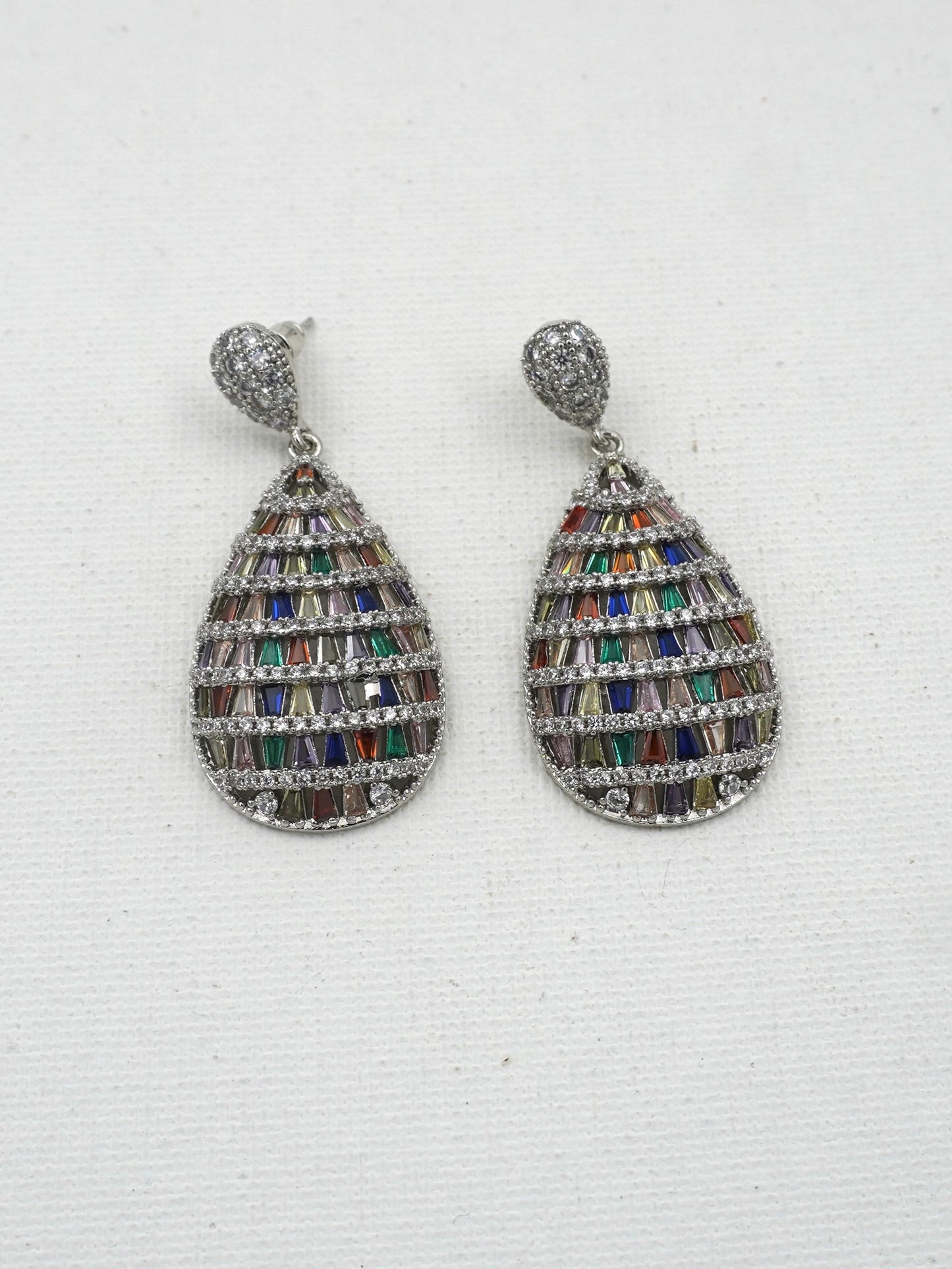 MULTICOLOR ANIAH ZIRCONIA EARRINGS