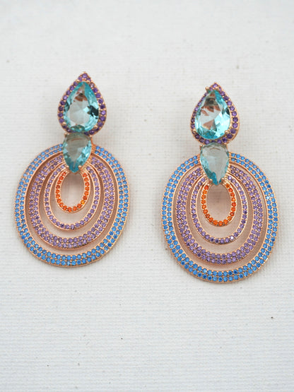 MULTICOLOR CLARA1 ZIRCONIA EARRINGS