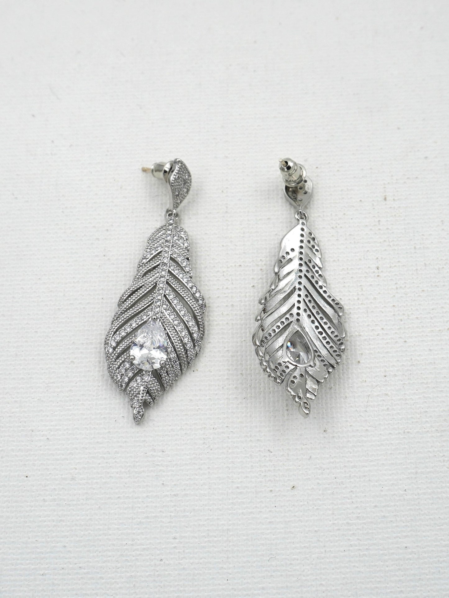 SILVER RINA ZIRCONIA EARRINGS