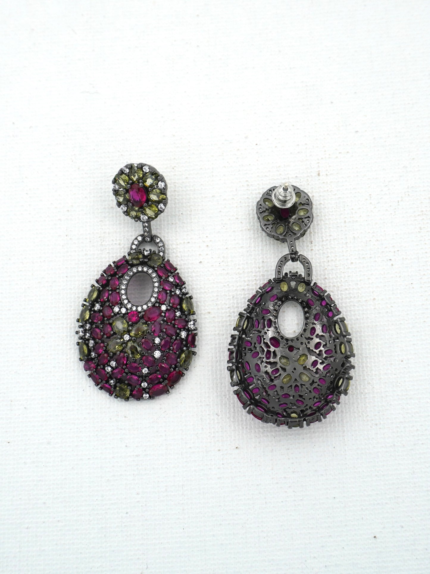 MULTICOLOR HOPE ZIRCONIA EARRINGS