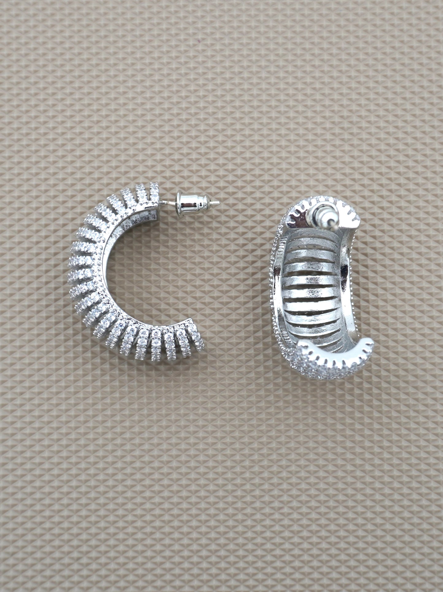 WHITE MIA ZIRCONIA EARRINGS