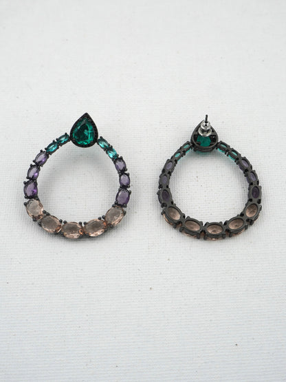 MULTICOLOR FIONA ZIRCONIA EARRINGS