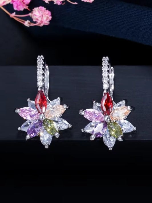 MULTICOLOR AUBRY ZIRCONIA EARRINGS