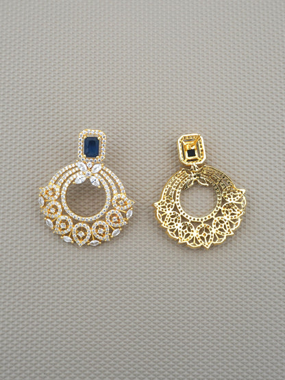 BLUE VEDA ZIRCONIA EARRINGS