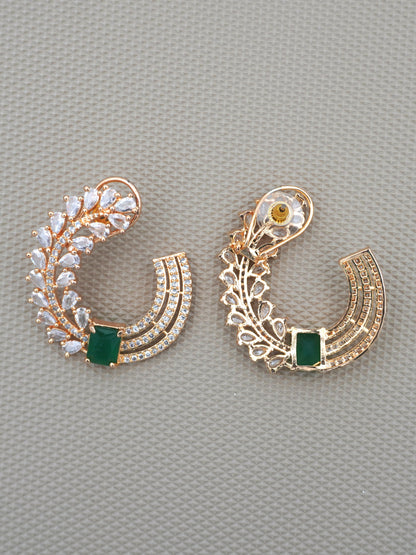 GREEN MILA ZIRCONIA EARRINGS