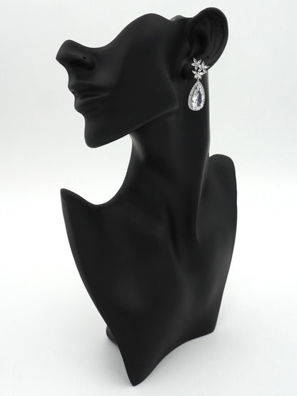 SILVER LANA ZIRCONIA EARRINGS