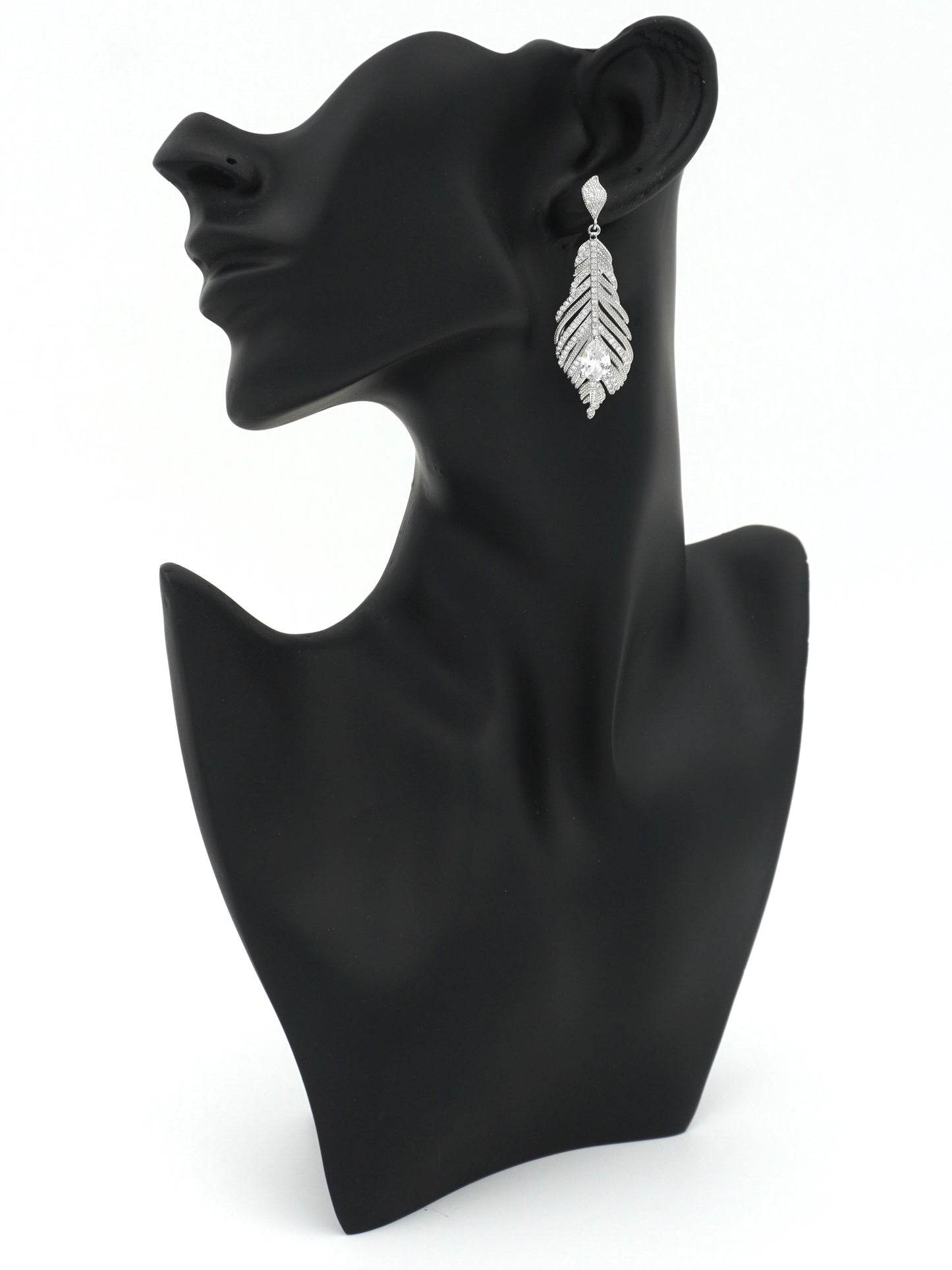 SILVER RINA ZIRCONIA EARRINGS