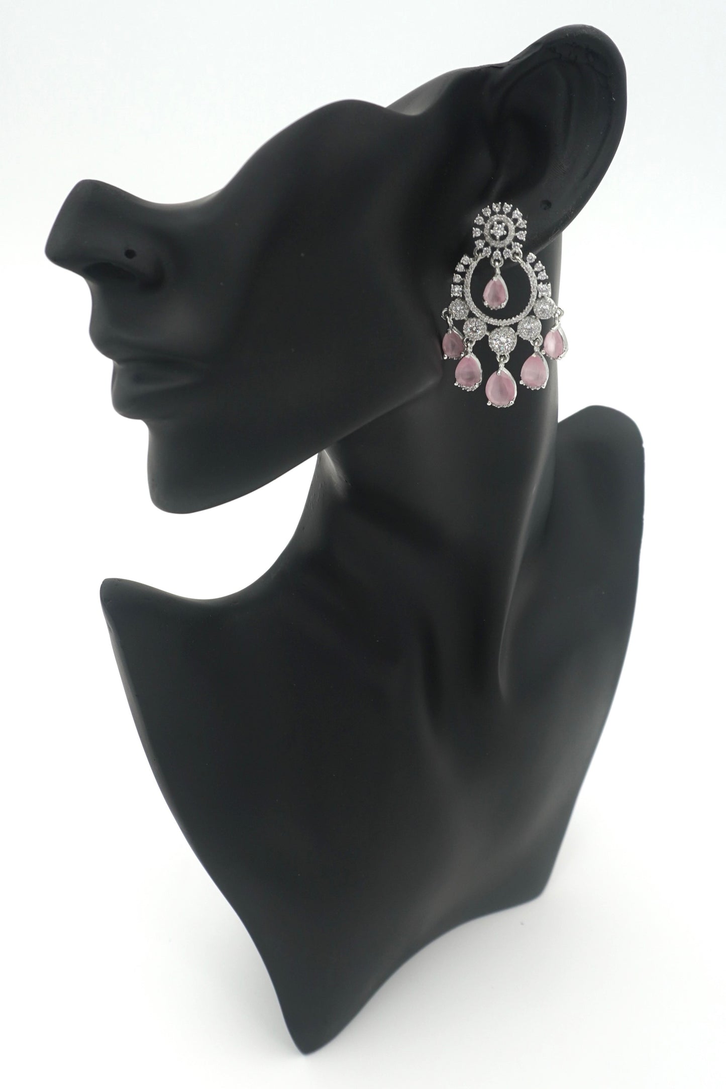 PINK VIHA ZIRCONIA EARRINGS