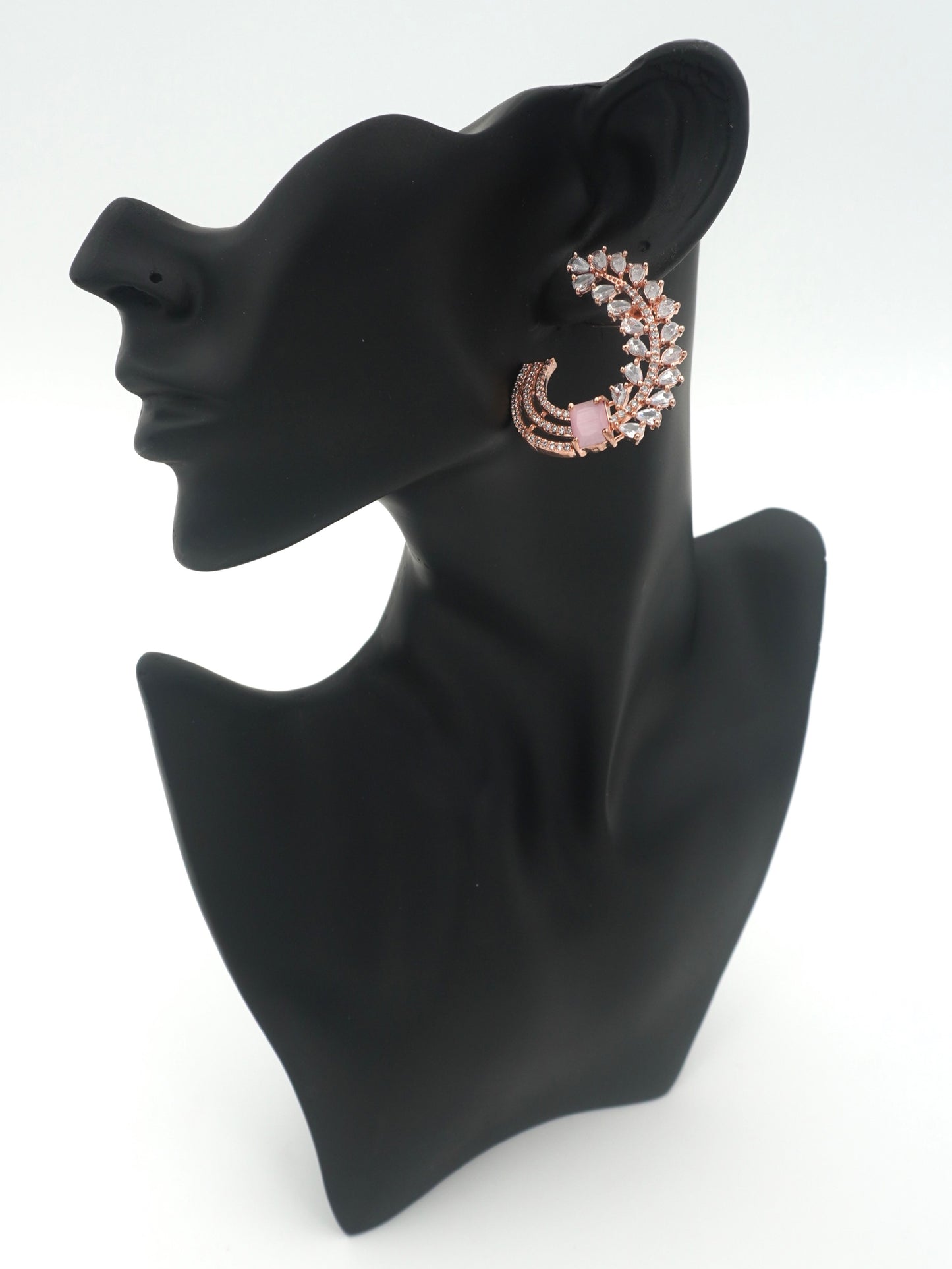 PINK MILA ZIRCONIA EARRINGS