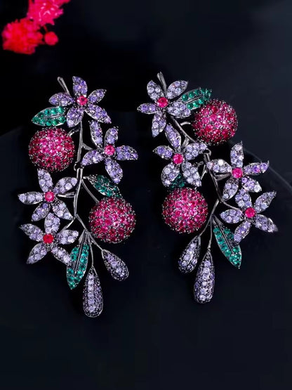 MULTICOLOR BELLA ZIRCONIA EARRINGS