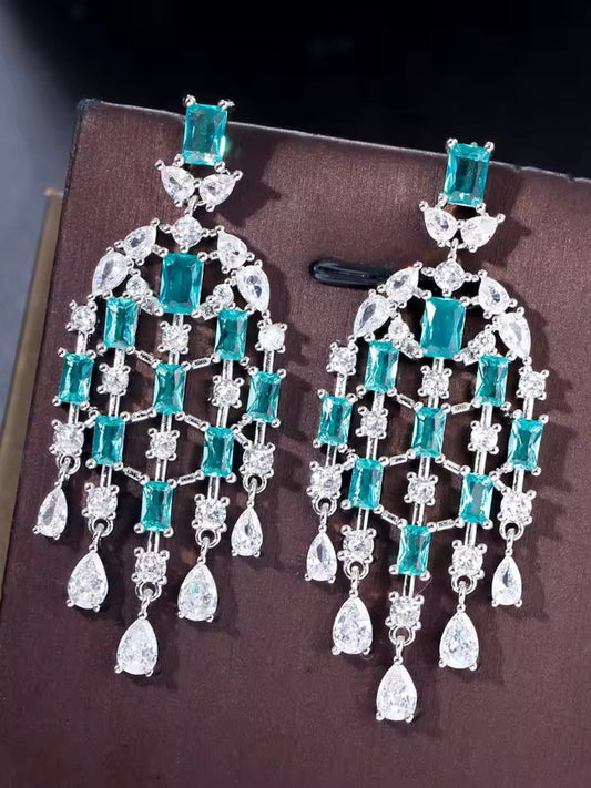 MINT HERA ZIRCONIA EARRINGS