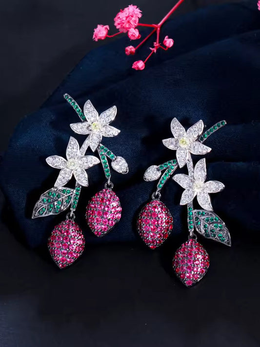 MULTICOLOR CARLA ZIRCONIA EARRINGS