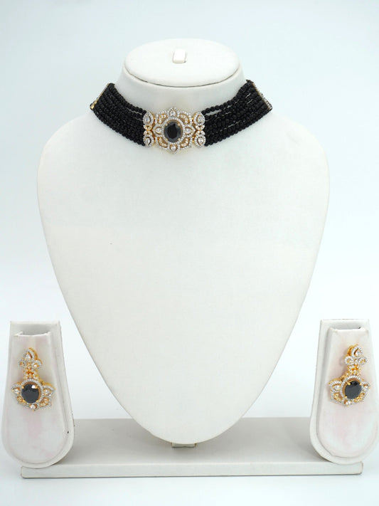 BLACK JESSICA CHOKER SET - Jewels of Iva