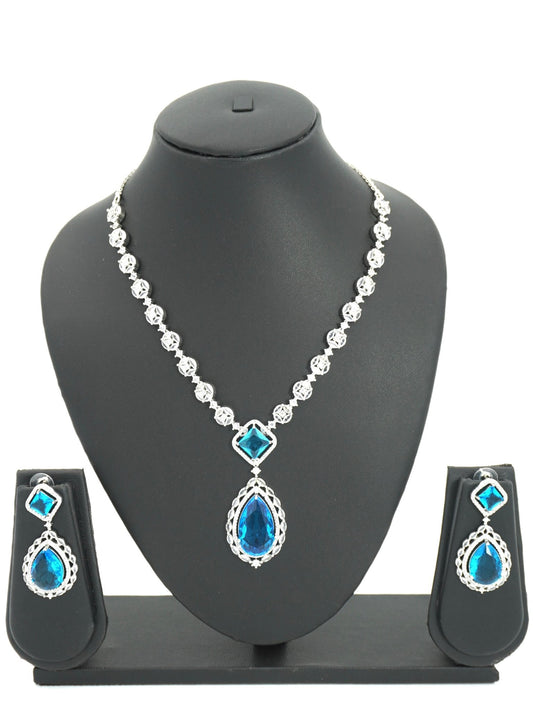 BLUE LISA NECKLACE SET - Jewels of Iva