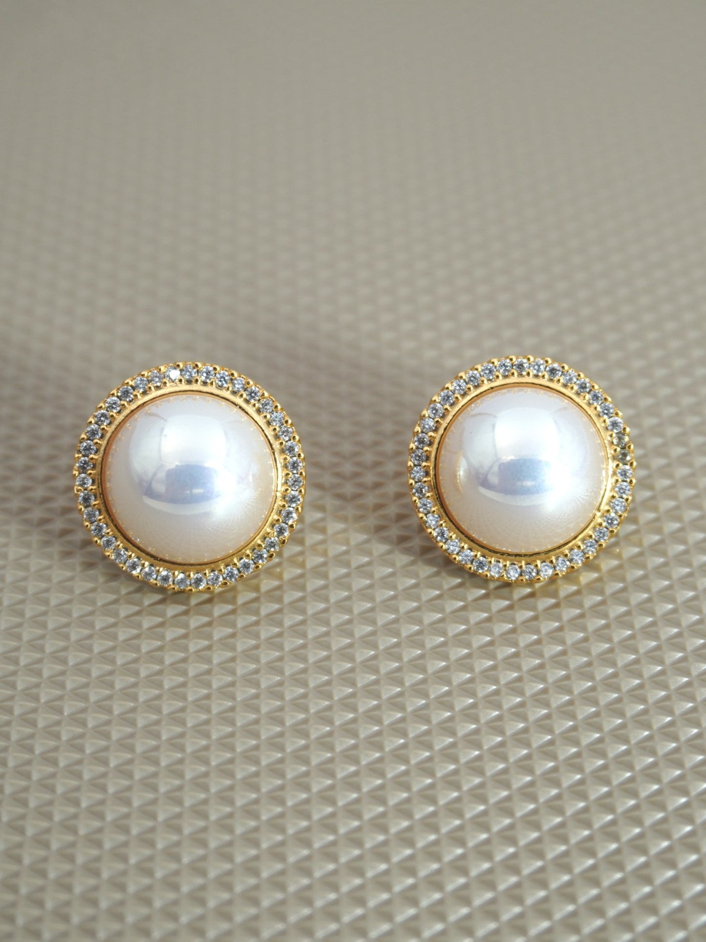 GOLD DELLA ZIRCONIA STUDS - Jewels of Iva