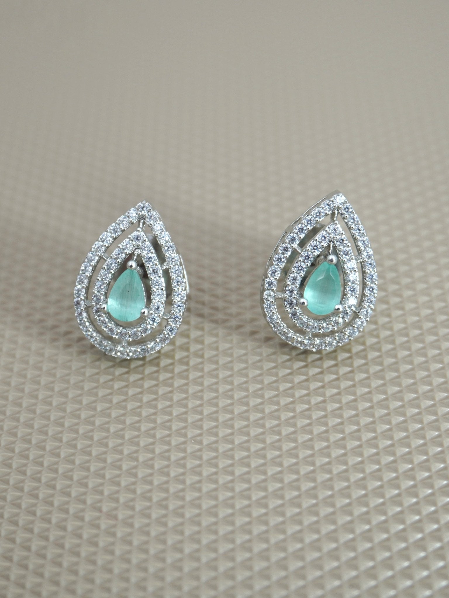 MINT DARIA ZIRCONIA STUDS - Jewels of Iva