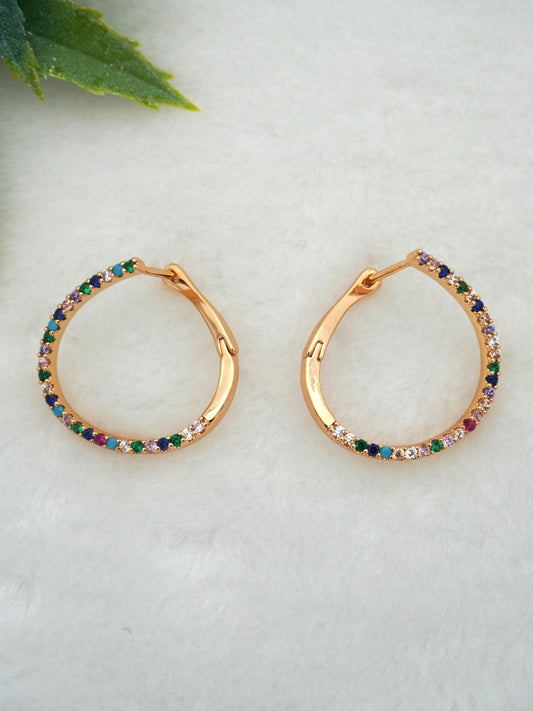 MULTICOLOR CLARY ZIRCONIA EARRINGS - Jewels of Iva