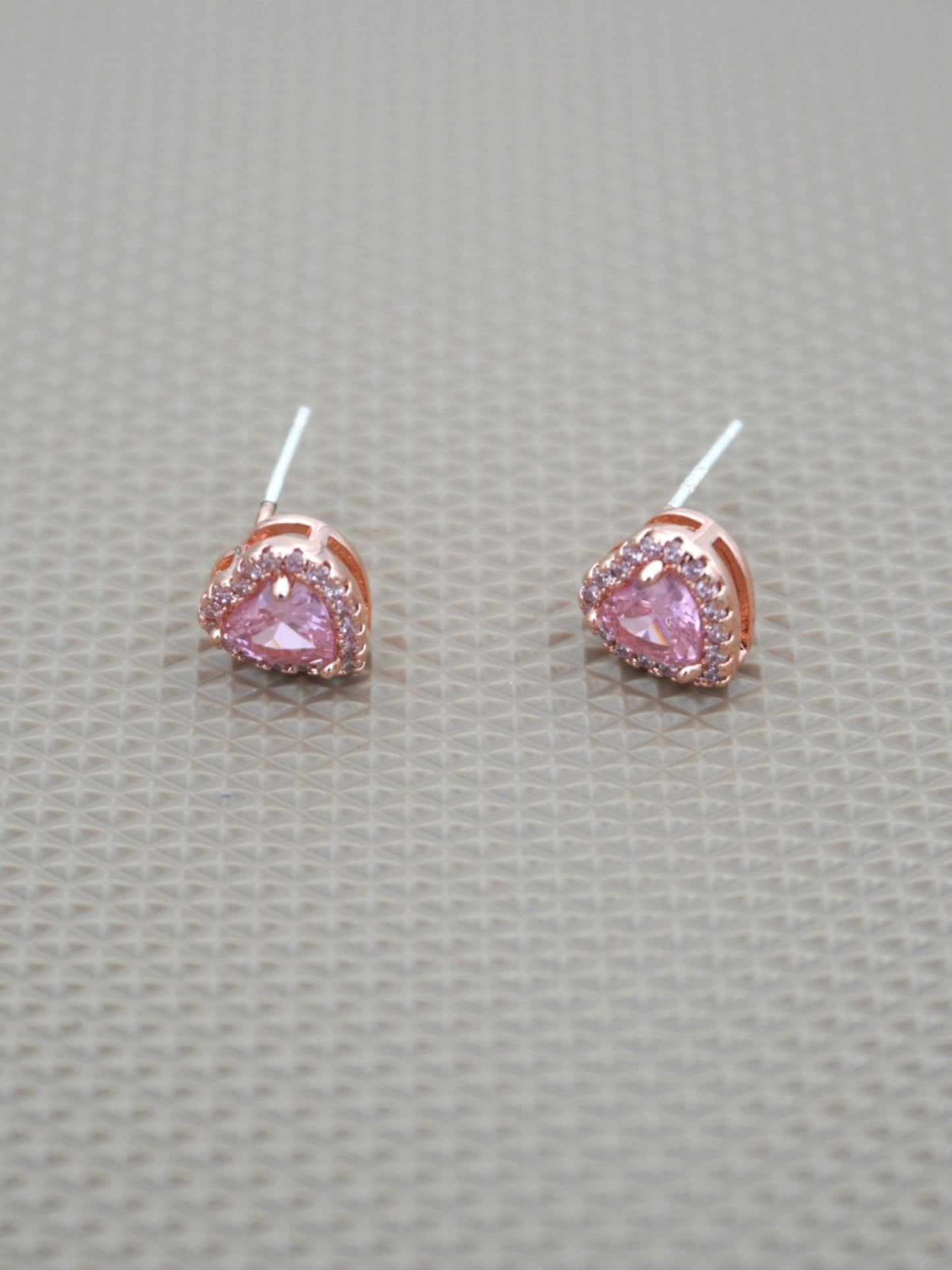 PINK ALYNA ZIRCONIA STUDS - Jewels of Iva