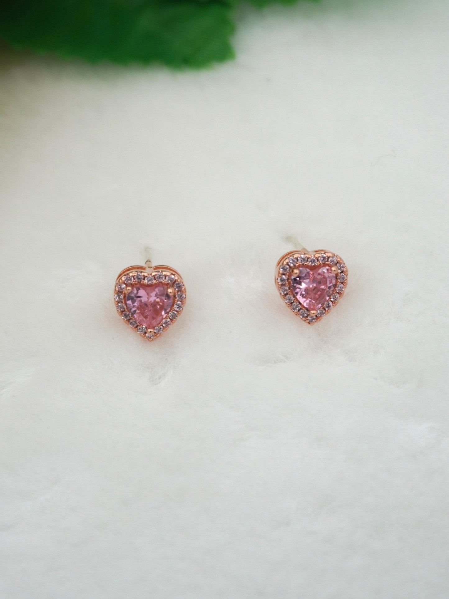 PINK ALYNA ZIRCONIA STUDS - Jewels of Iva