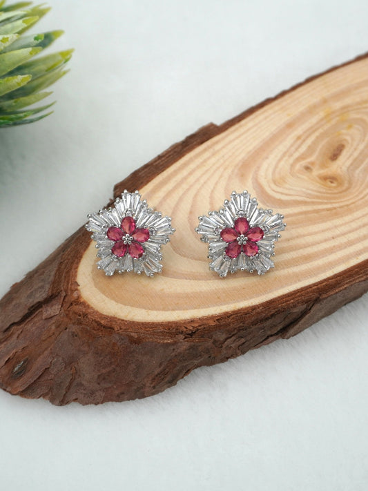 RUBY ALICE ZIRCONIA STUDS - Jewels of Iva