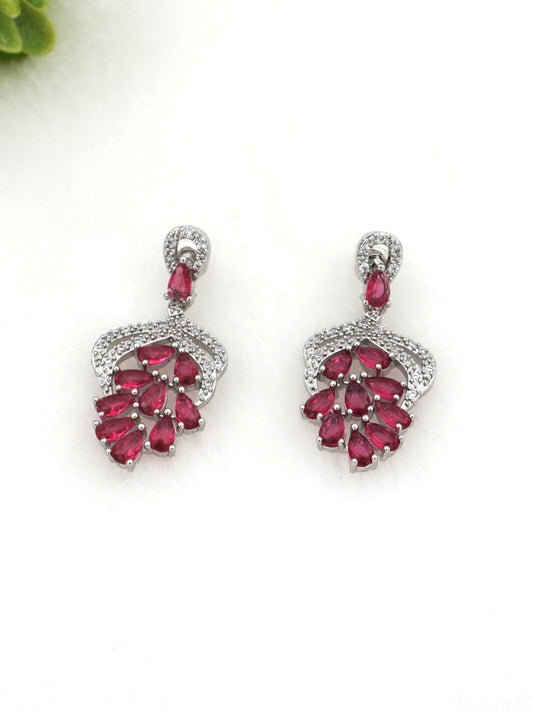 RUBY AMEERA ZIRCONIA EARRINGS - Jewels of Iva