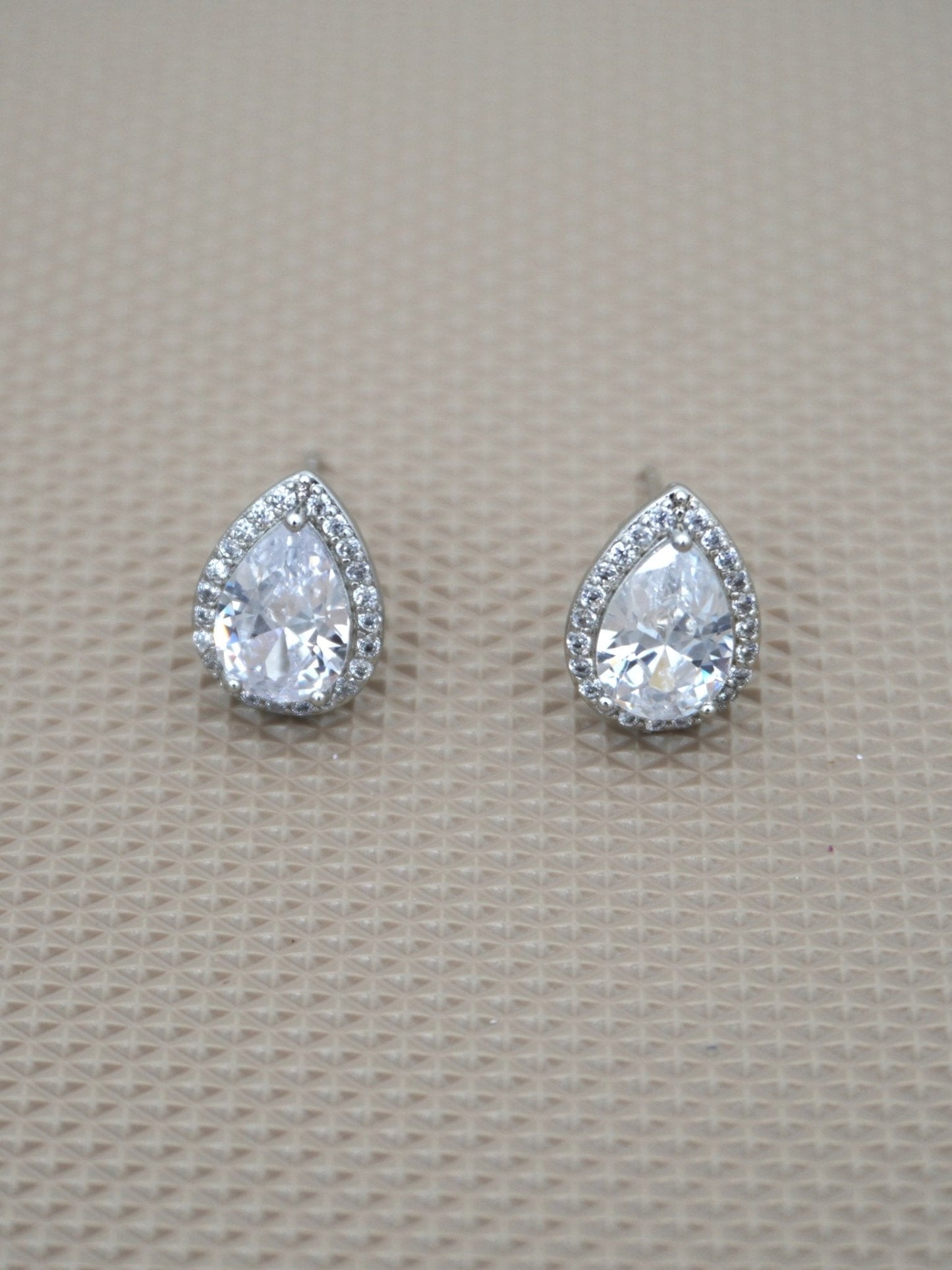 SILVER CADY ZIRCONIA STUDS - Jewels of Iva