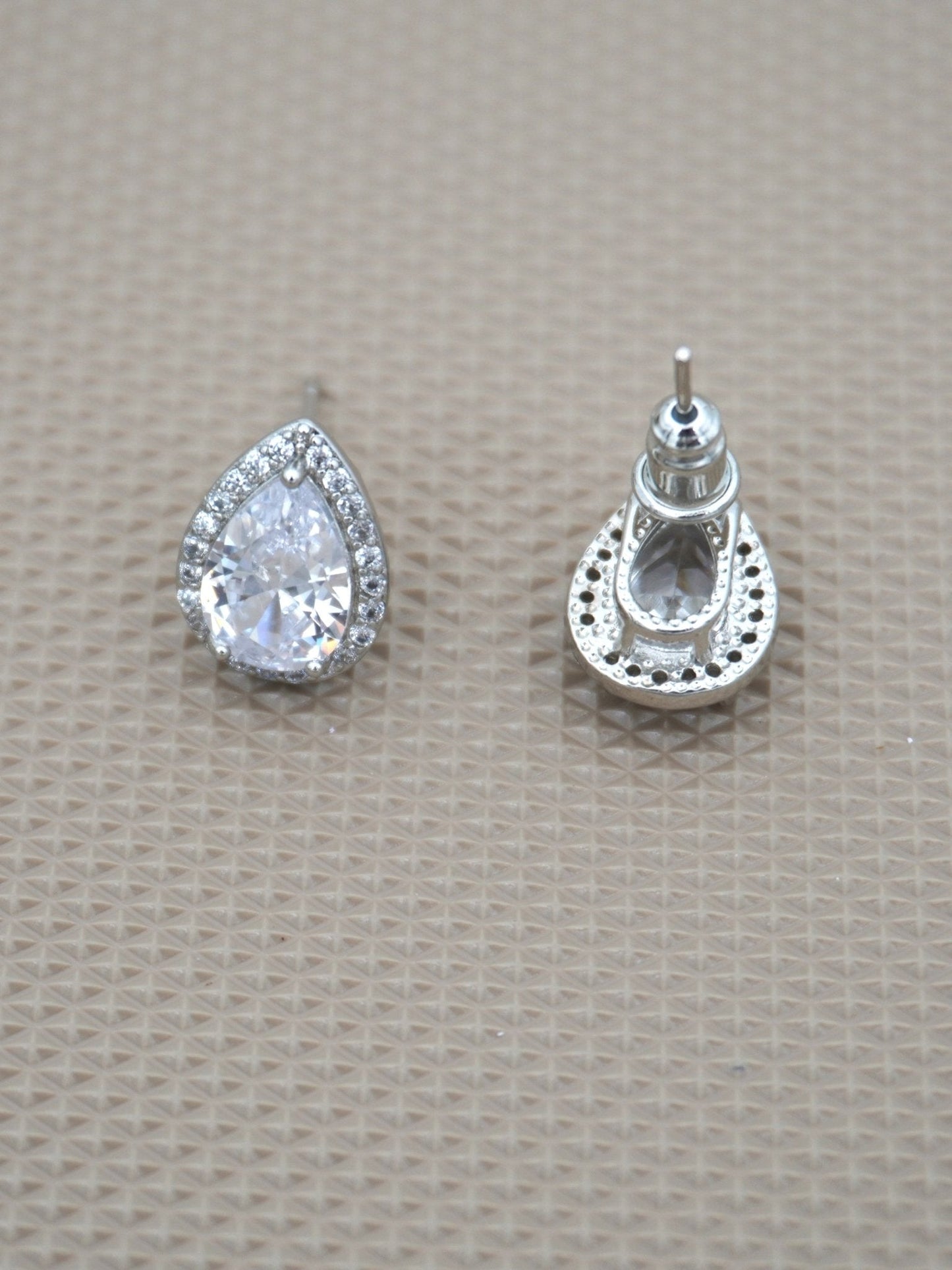 SILVER CADY ZIRCONIA STUDS - Jewels of Iva