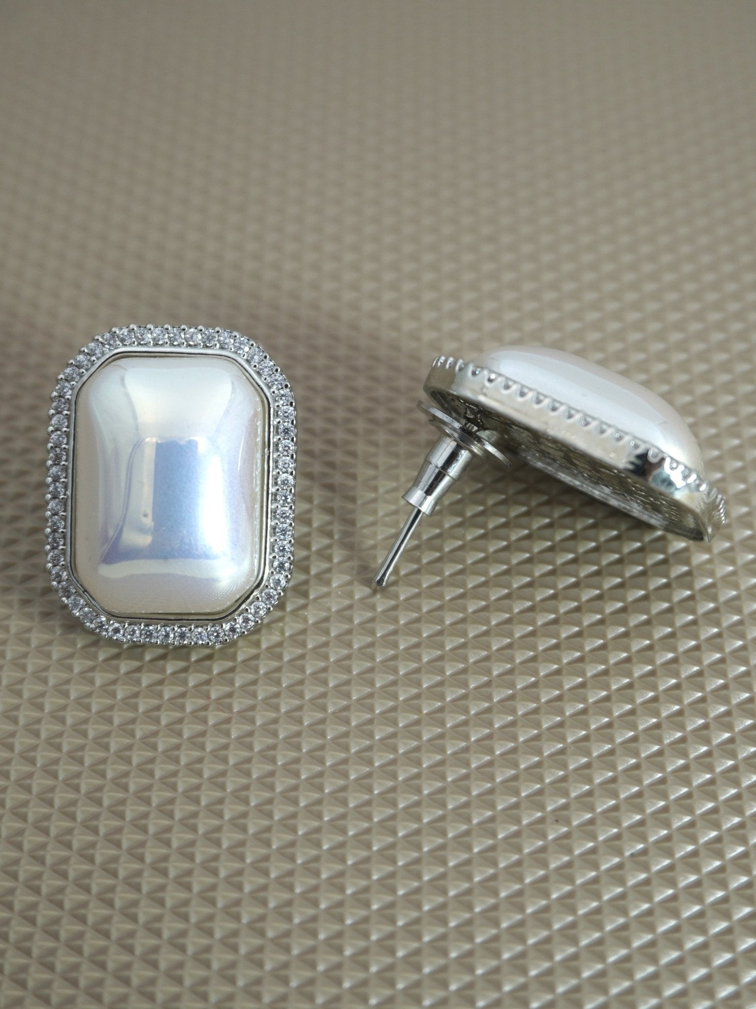 SILVER DIOR ZIRCONIA STUDS - Jewels of Iva