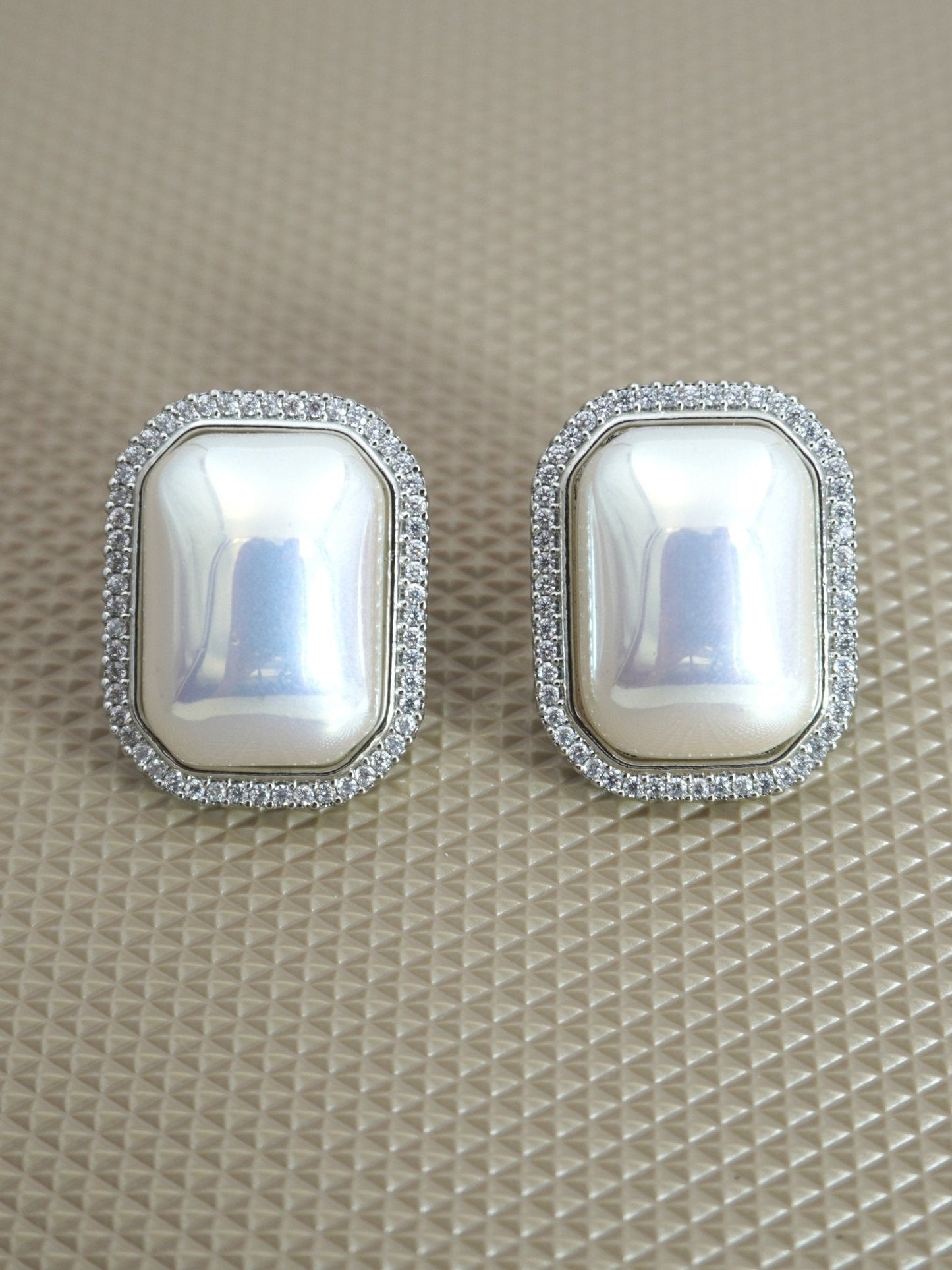 SILVER DIOR ZIRCONIA STUDS - Jewels of Iva