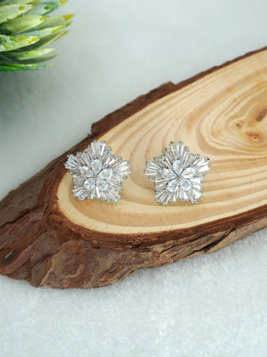 WHITE ALICE ZIRCONIA STUDS - Jewels of Iva