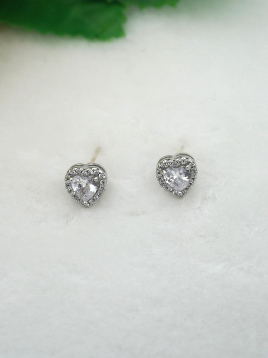 WHITE ALYNA ZIRCONIA STUDS - Jewels of Iva